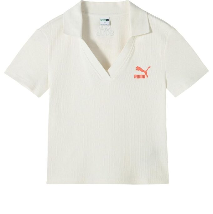 (WMNS) Logotyppikétröja ”Beige Röd”
