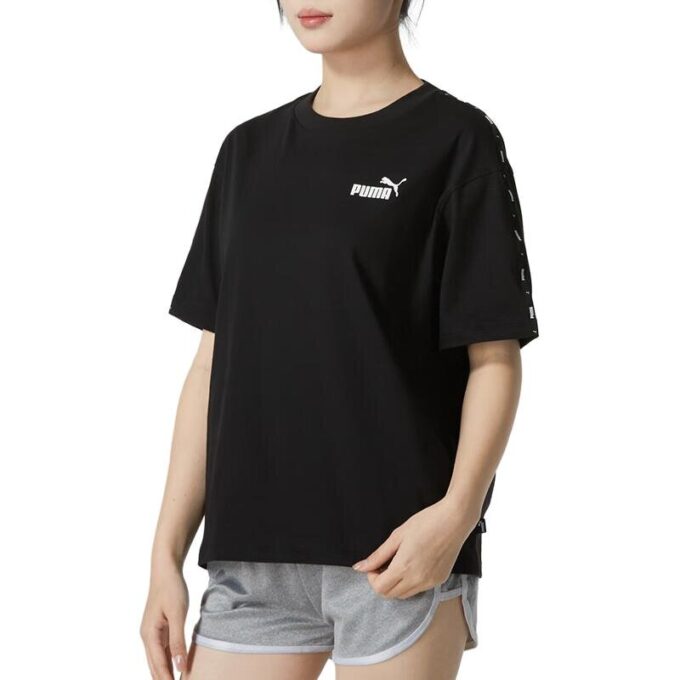 (WMNS) Löpar-T-shirt med sportmotiv ”Svart”