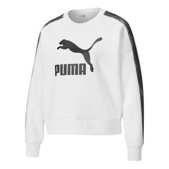 (WMNS) Lyxig rundhalsad tröja vit