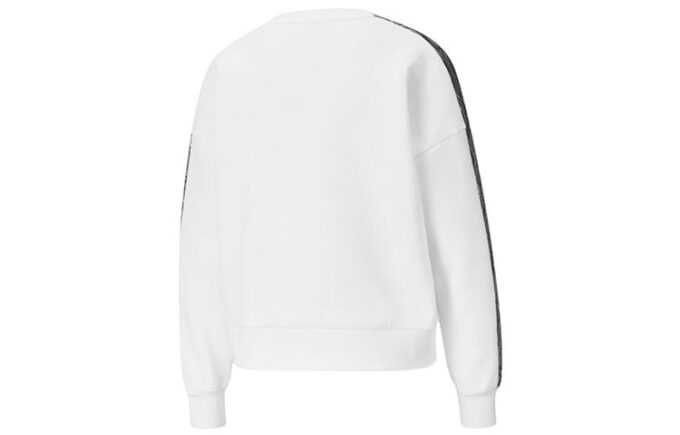 (WMNS) Lyxig rundhalsad tröja vit