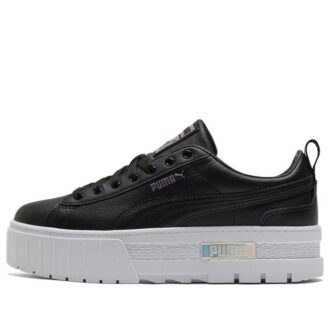 (WMNS) Mayze Lth Skimrande Sneakers Svarta/Vita