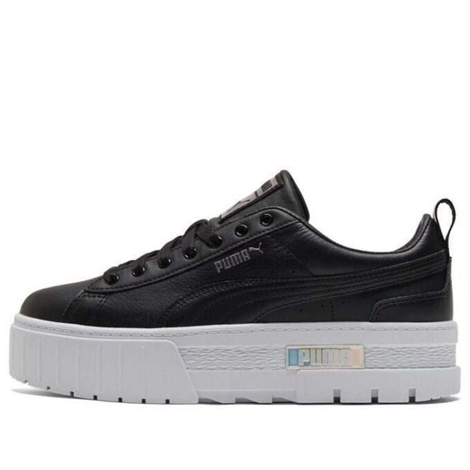 (WMNS) Mayze Lth Skimrande Sneakers Svarta/Vita