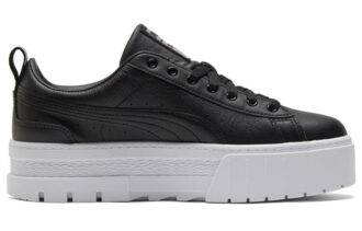 (WMNS) Mayze Lth Skimrande Sneakers Svarta/Vita