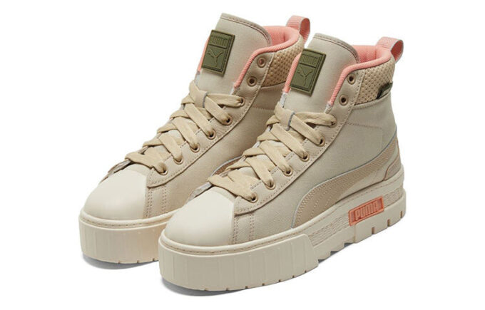 (WMNS) Mayze Mid Safari High-Top Sneakers Elfenben
