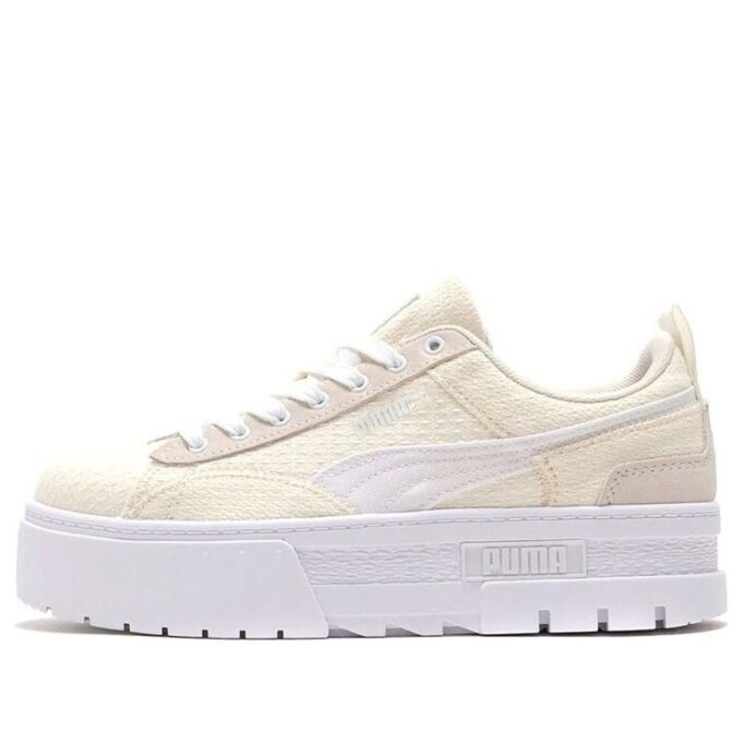 (WMNS) Mayze Patchwork Tjock Sula Retro Casual Skateboardskor Vita