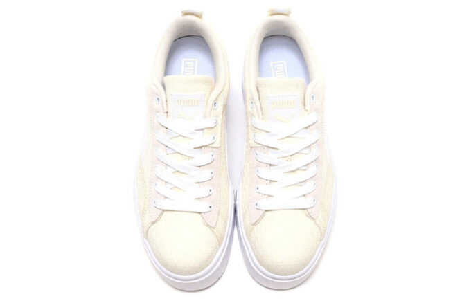 (WMNS) Mayze Patchwork Tjock Sula Retro Casual Skateboardskor Vita