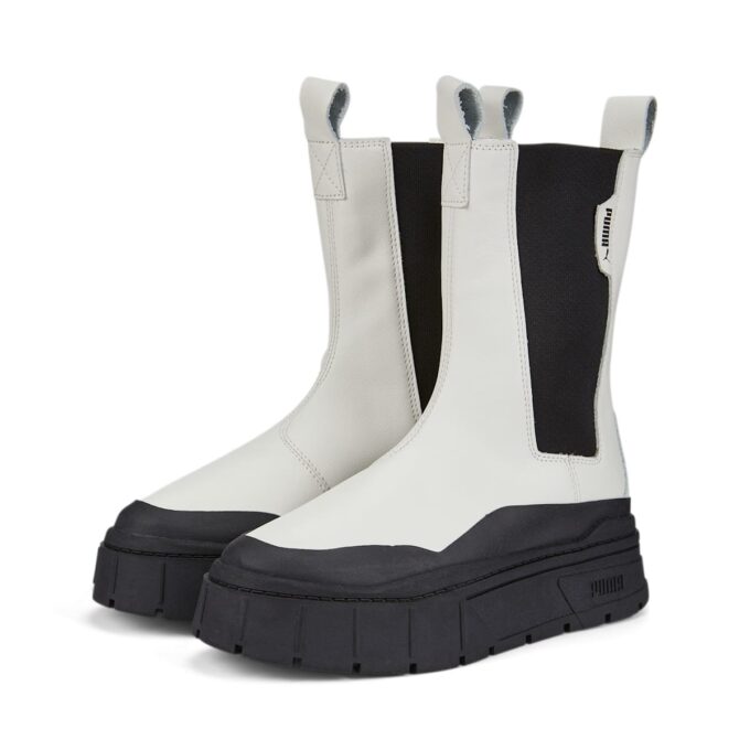 (WMNS) Mayze Stack Chelsea Boots ”Vaporous Grey Black”