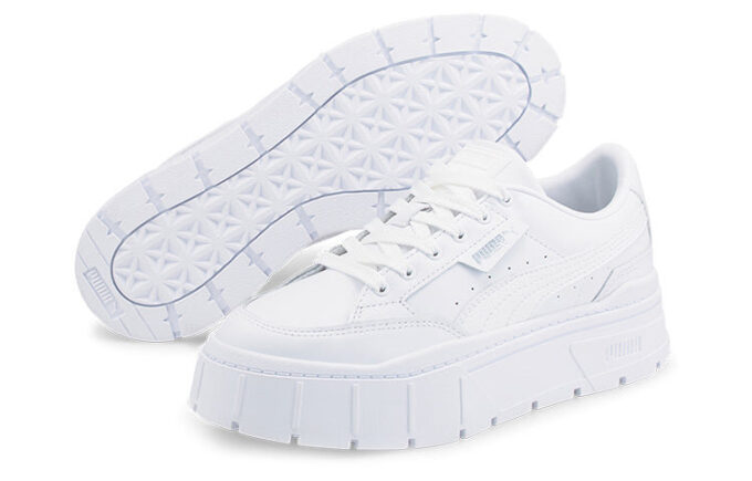 (WMNS) Mayze Stack Läder ”Trippel Vit”