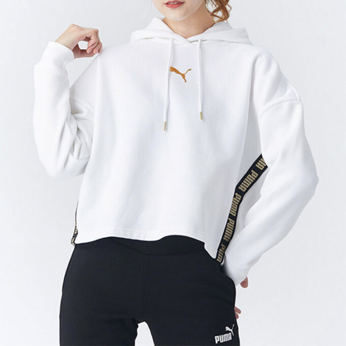 (WMNS) Metallic Nights Hoodie ”Vitguld”