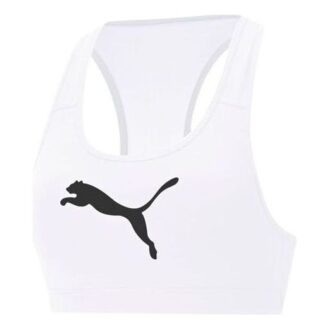 (WMNS) Mid 4Keeps Graphic Tränings-BH ”Vit”