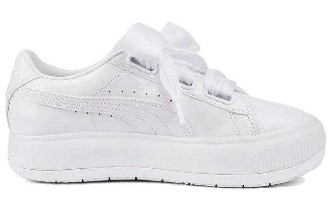 (WMNS) Mocka Mayu Hjärta Patent ”Vit”