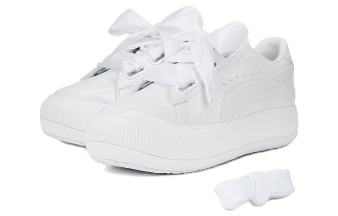 (WMNS) Mocka Mayu Hjärta Patent ”Vit”