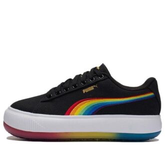 (WMNS) Mocka Mayu Prism Låga Skateboardskor Med Tjock Sula Svarta
