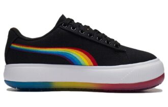 (WMNS) Mocka Mayu Prism Låga Skateboardskor Med Tjock Sula Svarta