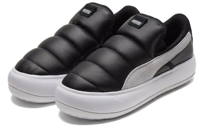 (WMNS) Mocka Mayu Slip-on Skor Svarta/Vita