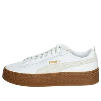 (WMNS) Mocka Platå Lädersneaker ”Vit”