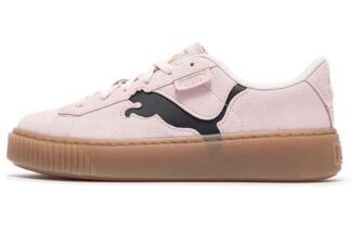 (WMNS) Mocka Platåskor ”Rosa Svart Gummi”
