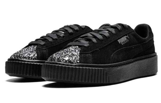 (WMNS) Mockaplattform ”Crushed Gem – Svart”