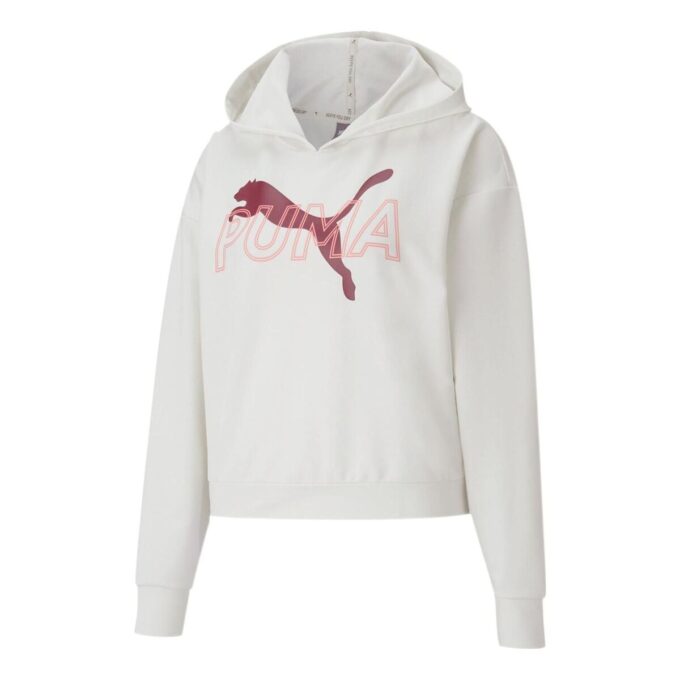 (WMNS) Modern Sports Hoodie ”Vit Vinröd”