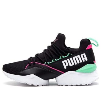 (WMNS) Muse Maia Street 1 Låga Löparskor Svarta/Grön