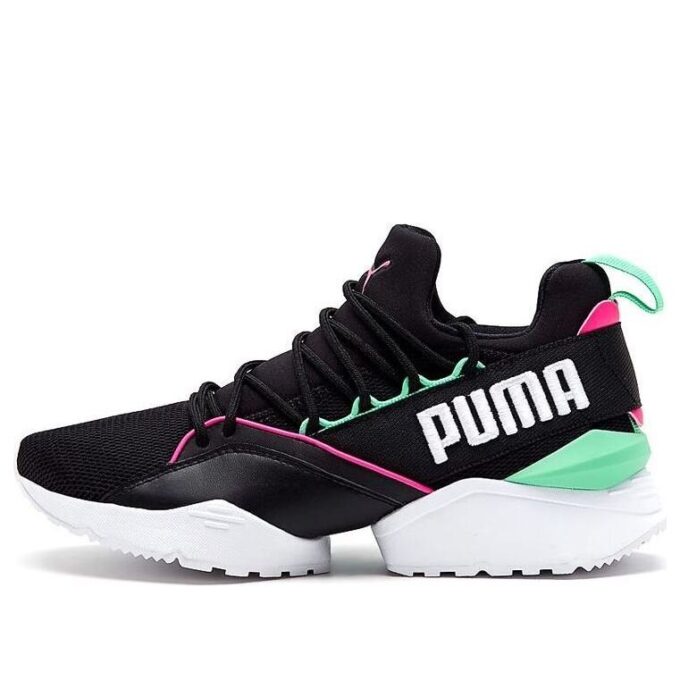 (WMNS) Muse Maia Street 1 Låga Löparskor Svarta/Grön