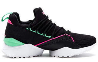 (WMNS) Muse Maia Street 1 Låga Löparskor Svarta/Grön