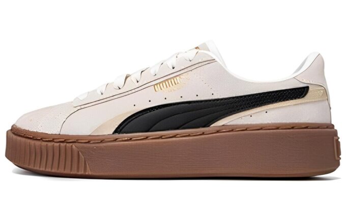 (WMNS) Platåskateskor ”Crèmefärgade Svarta Bruna”