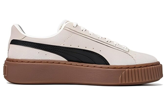 (WMNS) Platåskateskor ”Crèmefärgade Svarta Bruna”