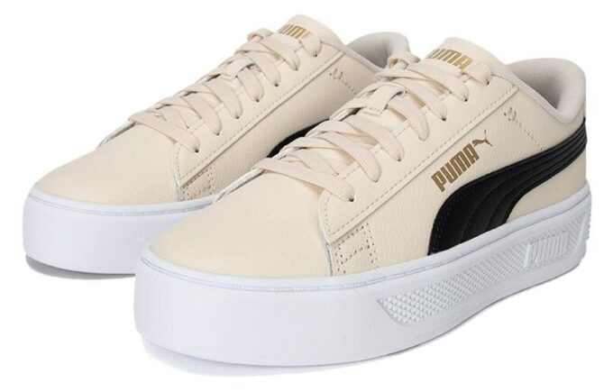 (WMNS) Platåskor ”Beige Svarta”
