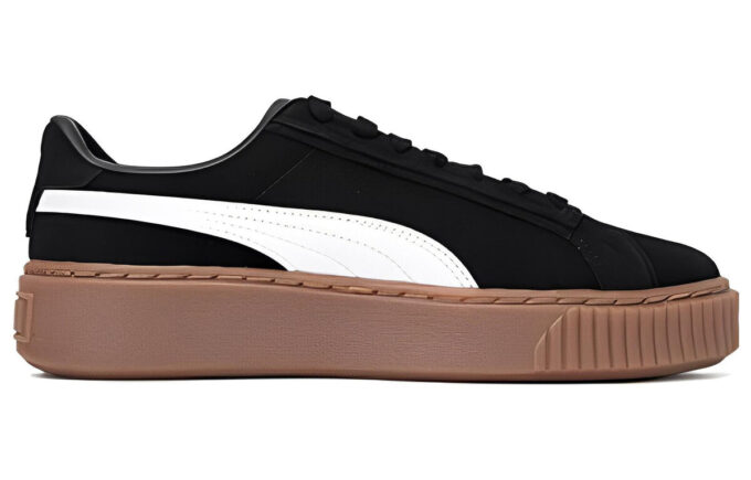(WMNS) Platåskor Skateskor ”Svart Vit Brun”