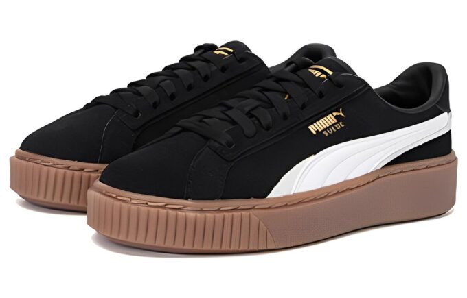 (WMNS) Platåskor Skateskor ”Svart Vit Brun”