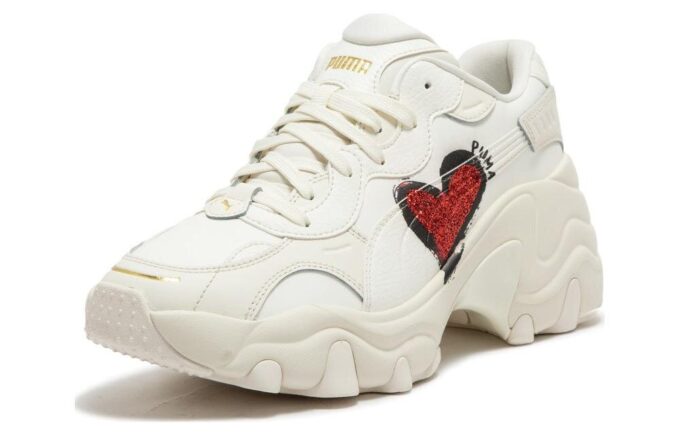 (WMNS) Pulsar Wedge CN Heart Sneakers ”Vit Röd”