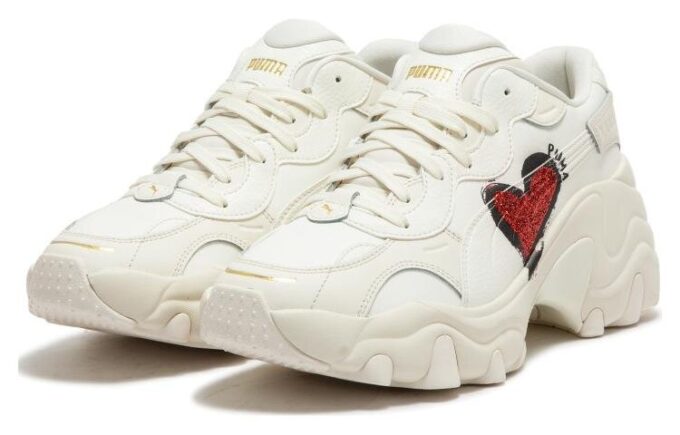 (WMNS) Pulsar Wedge CN Heart Sneakers ”Vit Röd”