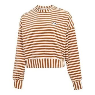 (WMNS) Randig stickad tröja ”Beige”