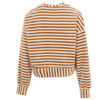 (WMNS) Randig stickad tröja ”Beige”