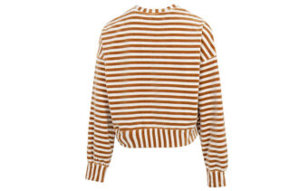 (WMNS) Randig stickad tröja ”Beige”