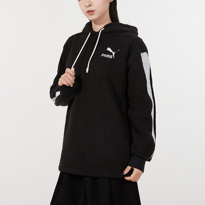 (WMNS) Sherpa Hoodie ”Svart Vit”
