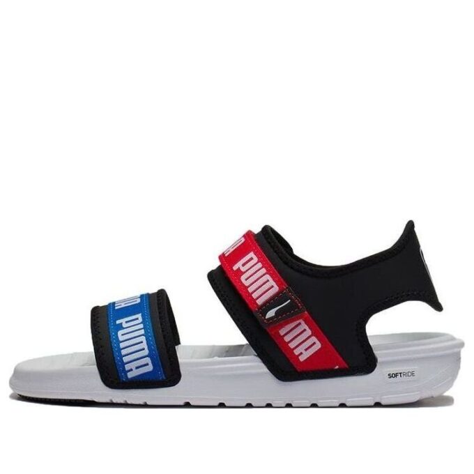 (WMNS) Signature Softride Casual Sandaler Svart Röd Blå