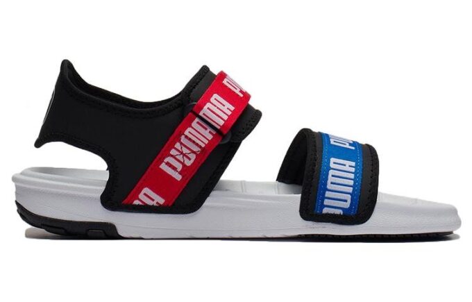 (WMNS) Signature Softride Casual Sandaler Svart Röd Blå