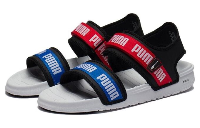 (WMNS) Signature Softride Casual Sandaler Svart Röd Blå