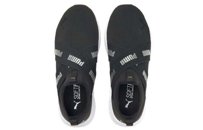 (WMNS) Slip-On med sladd ”Svart Silver”