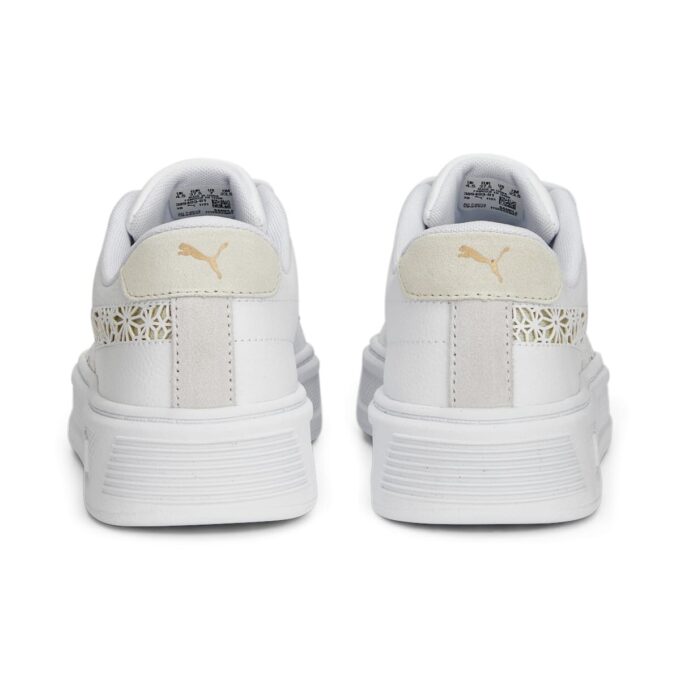 (WMNS) Smash Platform V3 ”Laserskuren vit, orört guld”