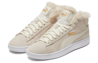 (WMNS) Smash V2 Mid-Top Sneakers Beige/Vita