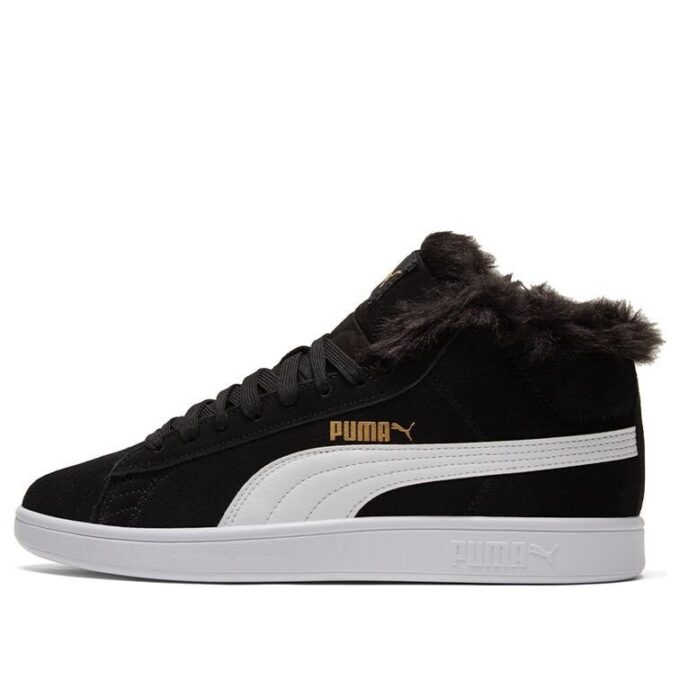 (WMNS) Smash V2 Plus Fleece Mid-Top Sneakers Svarta