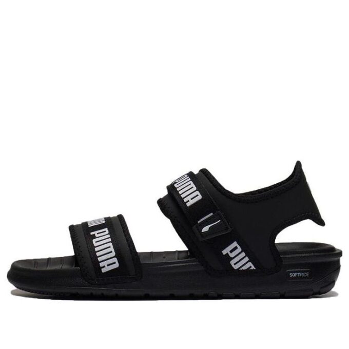 (WMNS) Softride Slide ”Wordmark – Svart Vit”