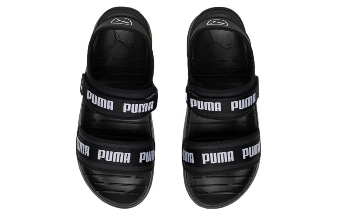 (WMNS) Softride Slide ”Wordmark – Svart Vit”