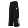 (WMNS) Stickade Casualbyxor Med Logotyptryck Svarta