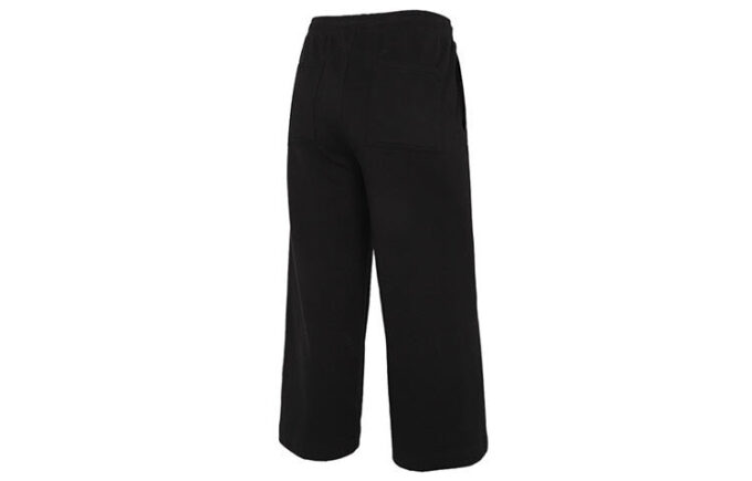 (WMNS) Stickade Casualbyxor Med Logotyptryck Svarta