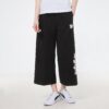 (WMNS) Stickade Casualbyxor Med Logotyptryck Svarta
