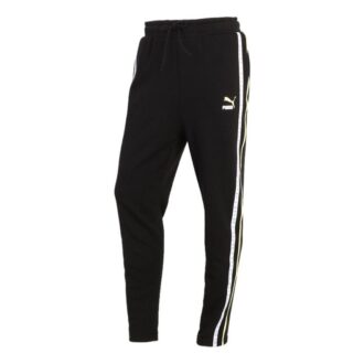(WMNS) Stickade Sportbyxor Svarta